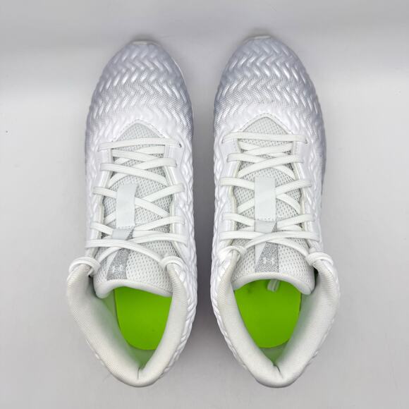 Under Armour Mens Spotlight Hammer RM Football Cleats US 7.5 White Silver GUC main image 9